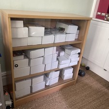 Wooden glass fronted display