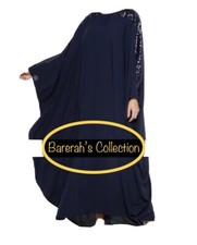 Navy Blue Sequence Abaya