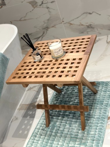 Teak folding bathroom - folding,