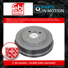 2x Brake Drums (Pair) Rear