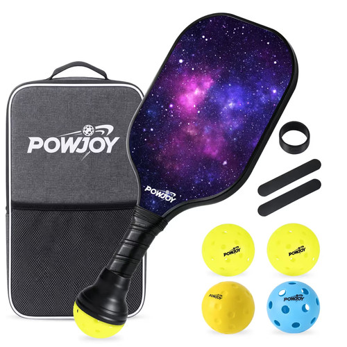Carbon fibre pickleball paddle - carbon,