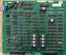 RUSH And ATTACK PCB From CAPCOM In 1986 With JAMMA Edge Connector.