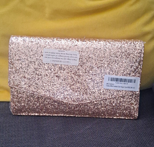 Rose gold glitter envelope - gold,