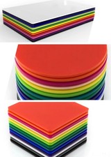 Acrylic Table Place Mats Square/Round/Rectangle Kids Table Mat Laser Cut Dining