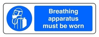 Breathing apparatus must - breathing, be