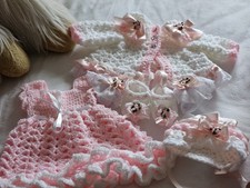 Crocheted Baby Girl Outfit