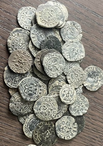 1400s cuartillo silver cob - silver,