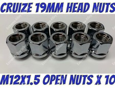 Alloy Wheel Nuts open x 10 M12x1.5  Ford Mondeo P100 Transit Connect Probe