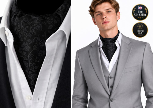 Men black floral - men's,