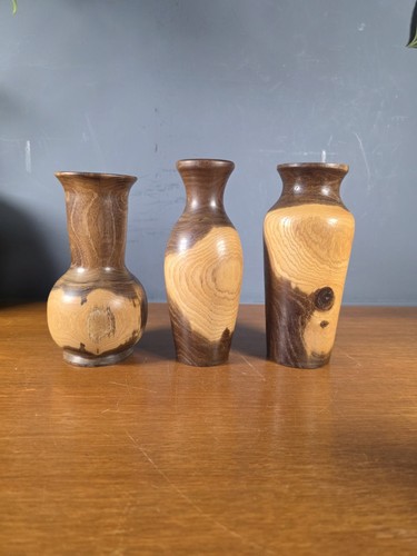 Set vintage turned wooden - set,