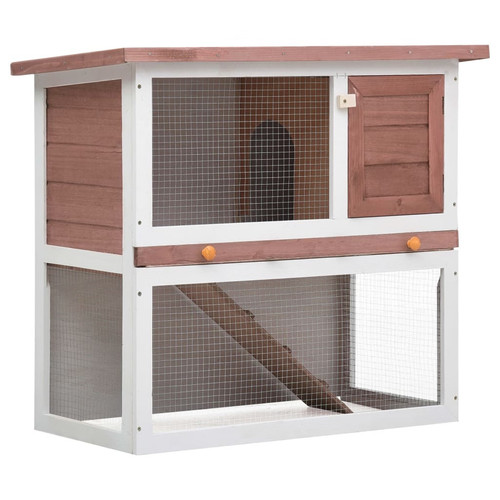 Outdoor rabbit hutch - hutch, door