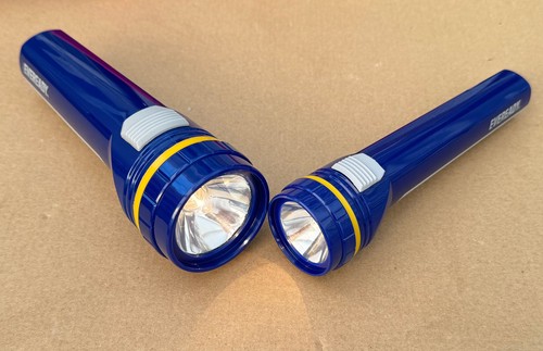 Vintage everready torches - 2x,