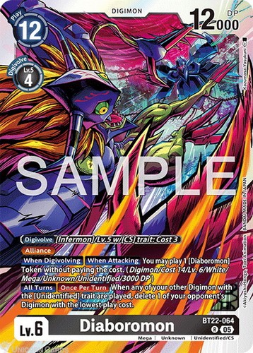 Bt22 064 diaboromon rare - diaboromon, :