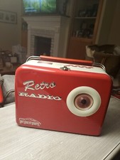 Vintage Retro Radio Red