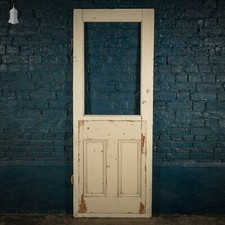 Half Glazed Door, Pine Panelled