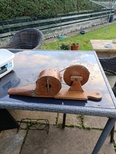 Vintage/Antique Set Of Mechanical Wooden And Brass Fire Bellows (REPAIR/REFURB?)