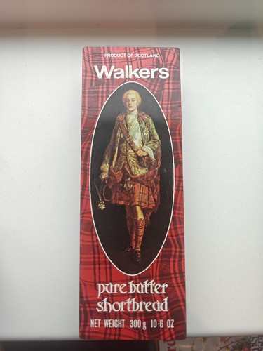 Vintage biscuit tin walkers - biscuit, tin,
