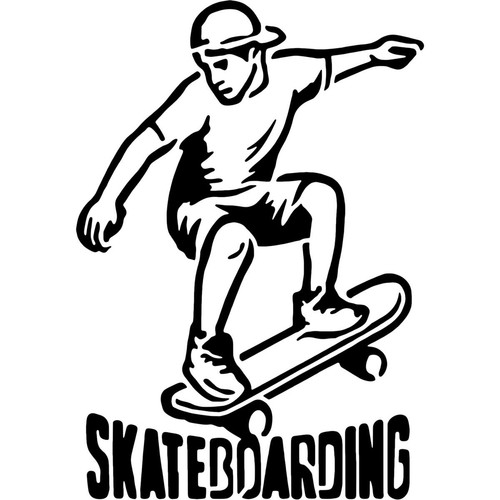 Skateboarder design stencils - 'skateboarder,