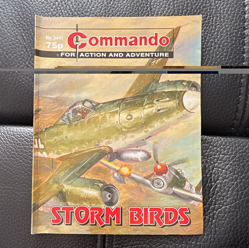 Commando comic book - book, storm