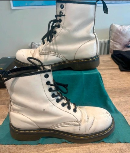 Martens white eye - 8, boots