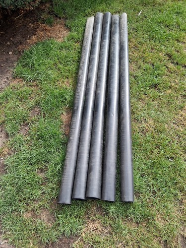 Black plastic rod - rod, tubes