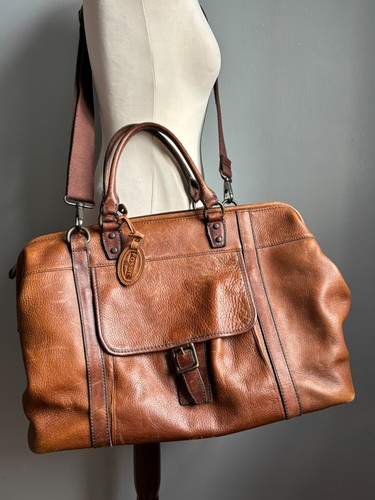 Vintage fossil leather bag - fossil,