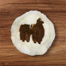 Alpaca Fur Rug Cover Wall Art