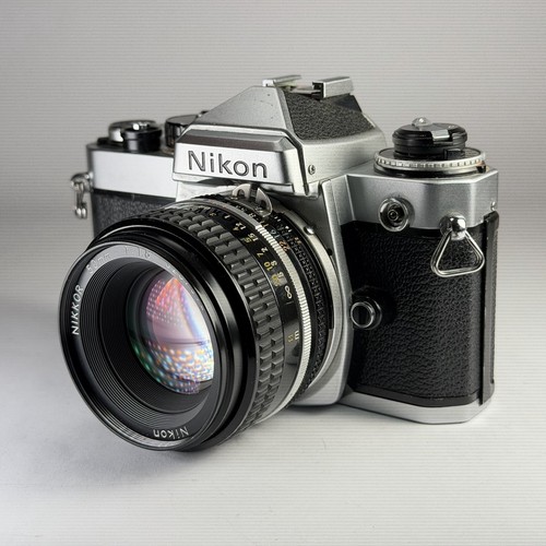 Film camera nikon silver - film,