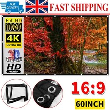 Projector Screen 60" 16:9 3D