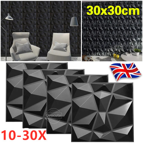 30pcs wall panels diamond - 30pcs, 3d