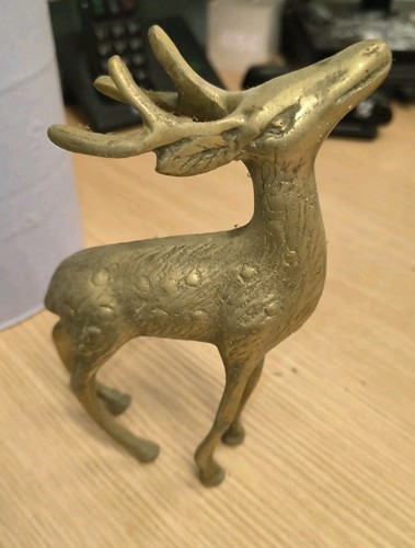 Vintage brass deer stag buck - vintage,