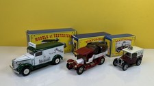 3X MATCHBOX MOY CODE 2 1918 CROSSLEY / 1937 GMC VAN / 1928 AUSTIN 7 VAN  MIB