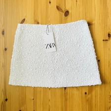 Zara White Sequinned Mini