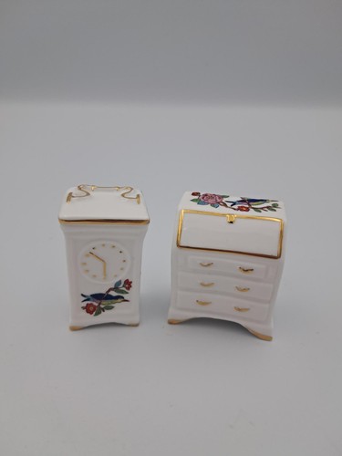 Aynsley miniature clock - miniature,