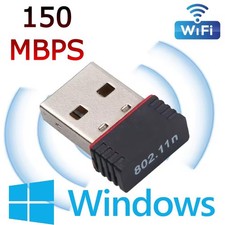 Wifi For PC Wireless USB WiFi Adapter Dongle LAN 802.11/b/g/n 2.4Ghz Laptop UK