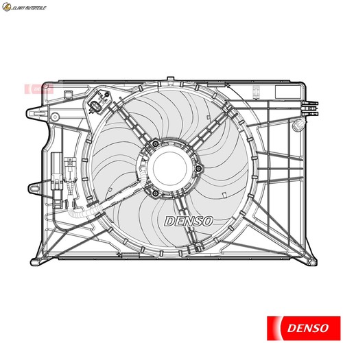 Engine cooling fan der09074 - engine,
