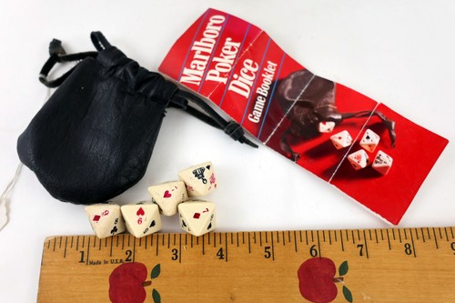 Vintage marlboro poker dice - poker,