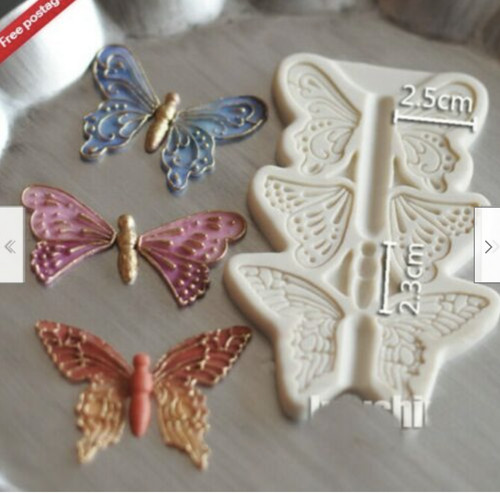 Butterfly silicone icing mould - silicone,