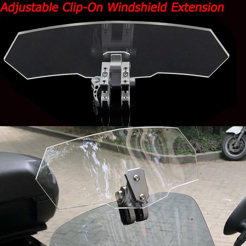 Clip motorcycle windshield - on,