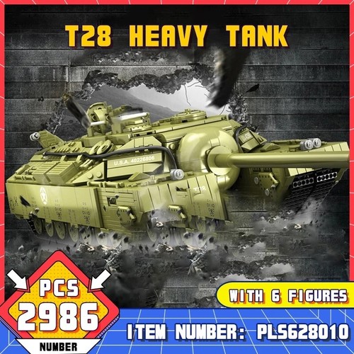 2986pcs ww2 t28 military - 2986pcs,