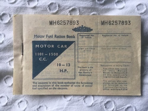 Motor car fuel ration - motor,