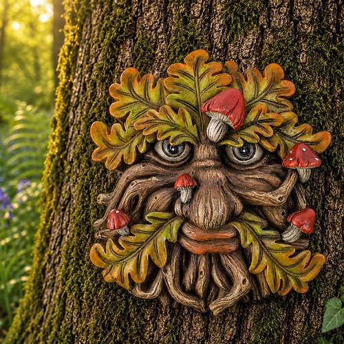 Tree ent face - face, plaque