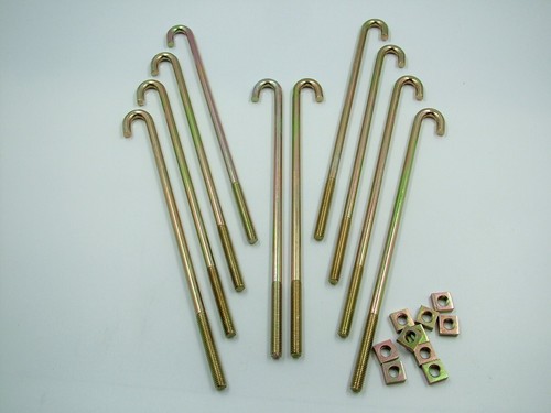 Roofing hook bolts with - j,