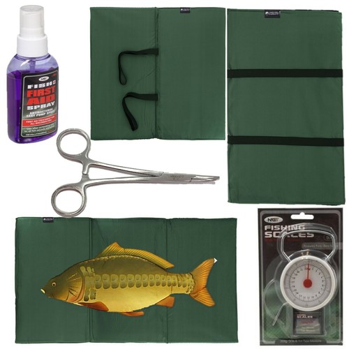 Carp fishing unhooking landing - fishing,