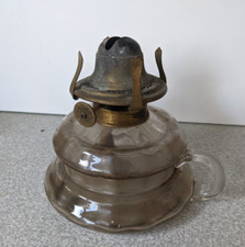 VINTAGE  GLASS RIBBED FINGER