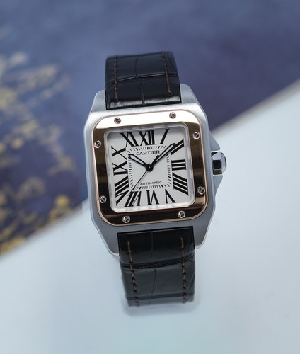 Cartier santos 100 mid - mid, size
