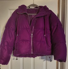 Topshop Womens Purple Puffer
