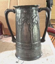 Antique tudric pewter - antique, twin