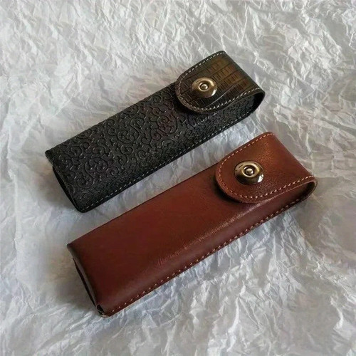 Leather glasses case slim - glasses,