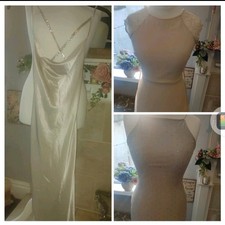 Bundle of 3 Beautiful Dresses. Cream/Champagne Colour Size UK 6/8. 